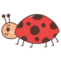 Fototapeta premium Cute ladybug cartoon