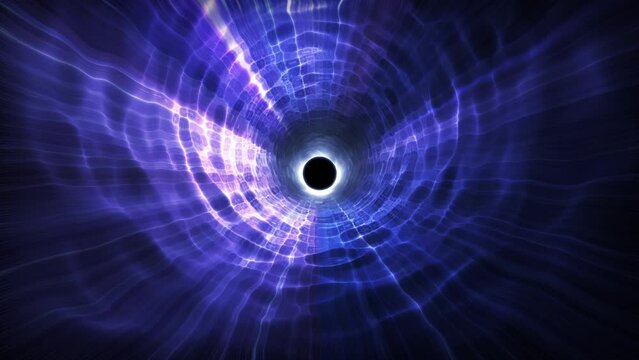 Portal Leading to a dark black hole like place Seamless looping UHD 4K animated background