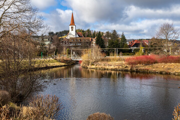 Kurpark von Schonach im Schwarzwald