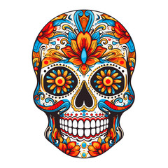 Cinco de Mayo Day of the dead skull, graphic element