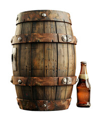 illustration of beer barrel for celebrate st patrick day ai generated - obrazy, fototapety, plakaty