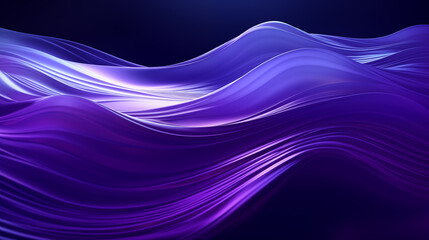 Ultraviolett beleuchtete 3D-Wellen. Abstrakter Hintergrund. - obrazy, fototapety, plakaty