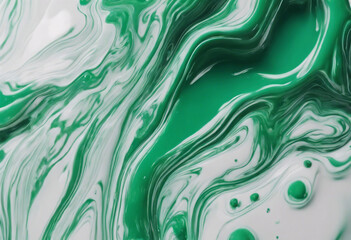 Fluid Art Liquid Velvet Jade green abstract drips and wave Marble effect background or texture Liquid wave