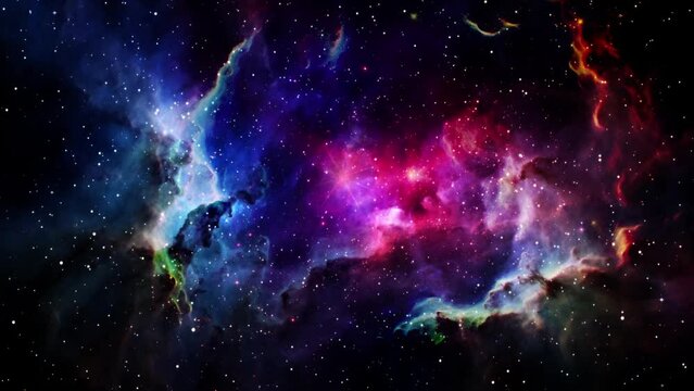 colorful cosmic nebula galaxy space background