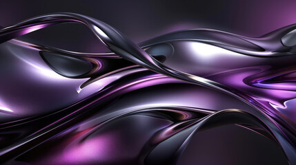 Purple liquid chrome shiny metal smooth liquid satin texture background