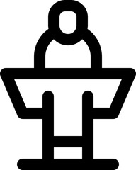 speech icon. vector line icon for your website, mobile, presentation, and logo design.