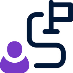 Obraz premium milestone icon. vector dual tone icon for your website, mobile, presentation, and logo design.
