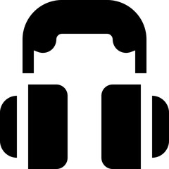 headphone icon. vector glyph icon for your website, mobile, presentation, and logo design.