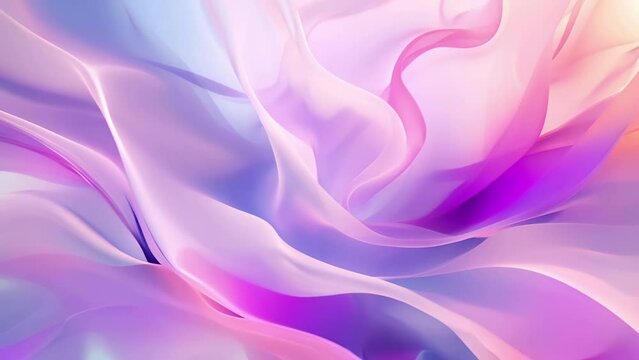 Abstract background wallpaper of undulating patterns of waves interacting with purple, blue and white colors