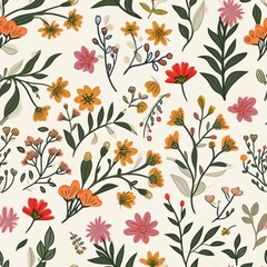 Beautiful Floral Pattern Seamless