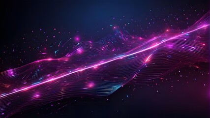 Fototapeta na wymiar Abstract Background with Artificial Intelligence , Abstract Backdrop Featuring Neon Lines and shining Dots, Abstract Backdrop Featuring Neon Lines and Shimmering Dots, 