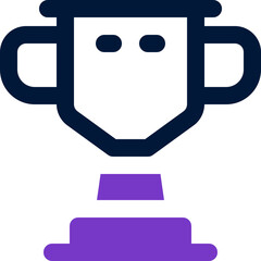 trophy icon. vector dual tone icon for your website, mobile, presentation, and logo design.