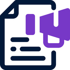 file marketing icon. vector dual tone icon for your website, mobile, presentation, and logo design.