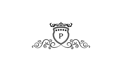 Luxury Crown Shaped Alphabetical Logo