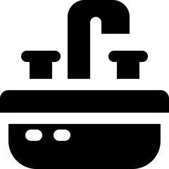 sink icon. vector glyph icon for your website, mobile, presentation, and logo design.