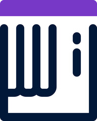 window icon. vector dual tone icon for your website, mobile, presentation, and logo design.