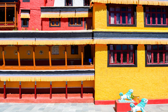 views of leh ladakh city, india