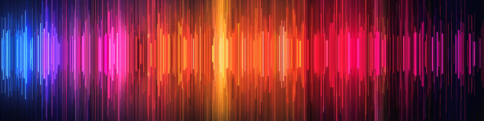 Abstract colorful blurred lights on dark background