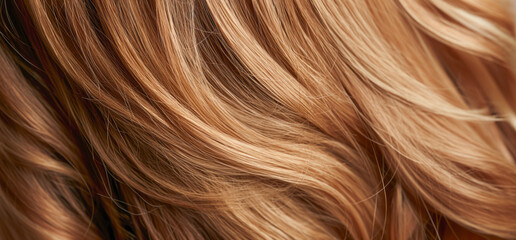 Naklejka premium Long and healthy: Fashionable coiffure with smooth and textured hair.