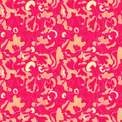 Seamless unique abstract vector artwork with colorful patterns