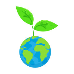 Preservation of plants, vector illustration.