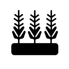 Obraz premium Grass asset for wild grass, lawn, botanical grass, grass SVG, clipart, cut files, silhouette, vectors, and Cricut design