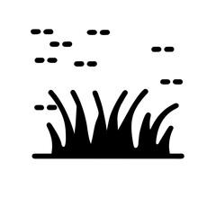 Obraz premium Grass asset for wild grass, lawn, botanical grass, grass SVG, clipart, cut files, silhouette, vectors, and Cricut design