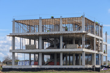 Fototapeta na wymiar construction of a residential building in Cyprus near the sea 7