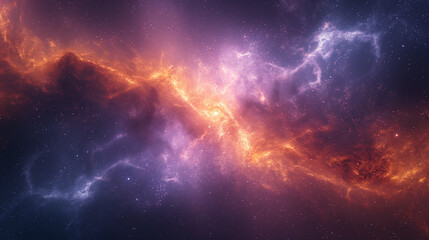 Celestial Nebula Fusion - obrazy, fototapety, plakaty