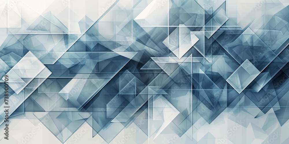 Aufkleber Abstract background with polygons squares and lines pattern. Futuristic and technology design