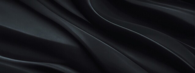 Black Abstract Wave Background