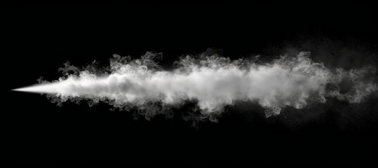 Ethereal white smoke on black backdrop for creative design projects and artistic concepts.
