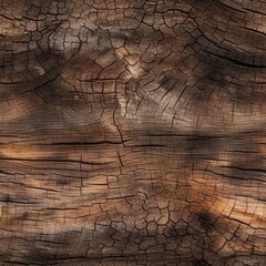 Dark Old Wood Texture or Background Top View