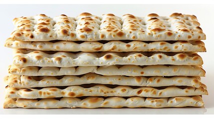 Detailed textured unleavened bread close up intricate patterns and textures of dense flatbread