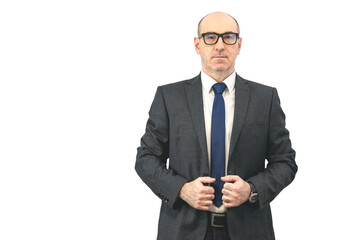 Portrait of a guy in a suit. Man  in a suit.