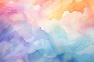 Fototapeta na wymiar Vibrant watercolor abstraction creates a captivating pastel pattern for backgrounds. Concept Pastel Watercolor Backgrounds, Vibrant Abstraction Art, Captivating Patterns