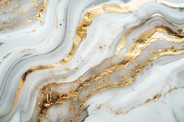 Abstract marble with golden veins