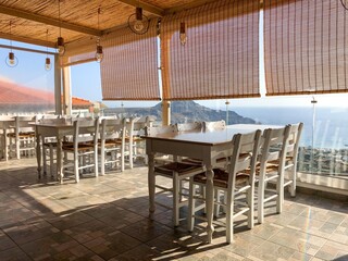 Restaurant mit Ausblick auf Kreta
