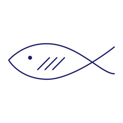 Minimal fish icons showing aquatic animals with various fins, scales, tails and gills swimming in water, as a skeleton or in a bowl. Thin line art about fish. Editable Stroke. Fish icon line. Eps 1