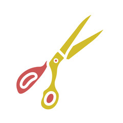 Scissors Glyph Two Color Icon