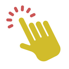 Click Glyph Two Color Icon