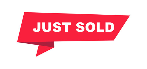 Fototapeta premium Just Sold badge. Sale sticker. Just Sold label. Vector illustration.