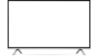 Realistic smart tv screen mockup