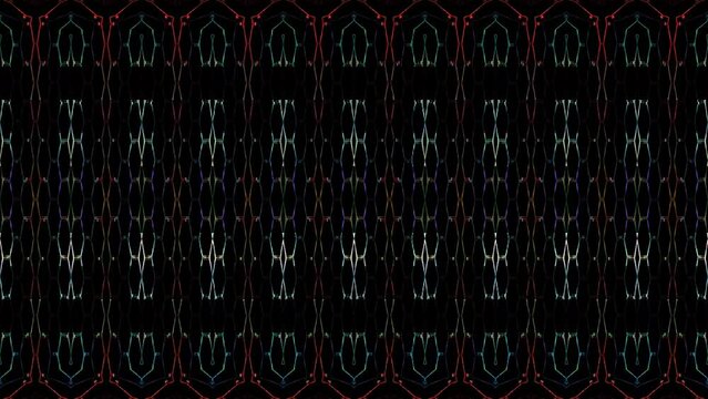 3D abstract bright light energy 4K of smooth lines waves glittering light effect on black background