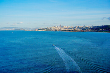 The landscape of San Francisco Bay in California	