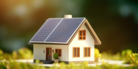 Compact Solar Battery: A Sustainable Energy Solution for Powering Your Home. Concept Solar Energy, Sustainable Living, Home Power, Renewable Resources, Environmentally Friendly
