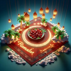 Ramadan Kareem Mubarak Greetings celebrations