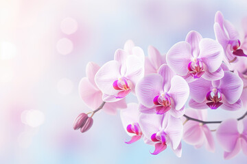 orchid background. Generative AI