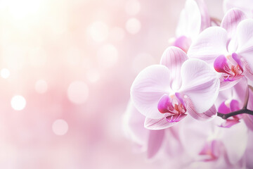 orchid background. Generative AI