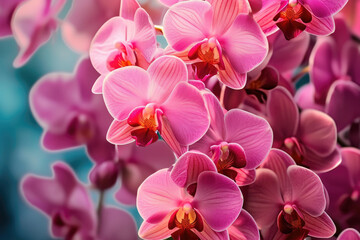 orchid background. Generative AI